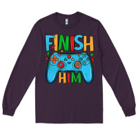 Plum finish him Long Sleeve Tee - JahusDesignShop