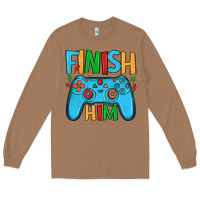 Toasted Coconut finish him Long Sleeve Tee - JahusDesignShop