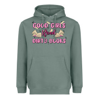 Sage good girls read dirty books Heavyweight Hoodie - MaliasSmallBusiness