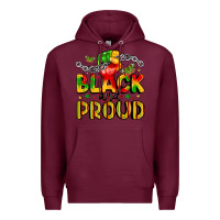 Burgundy empowerment and celebration design Premium Hoodie - LillyAllenDesigns
