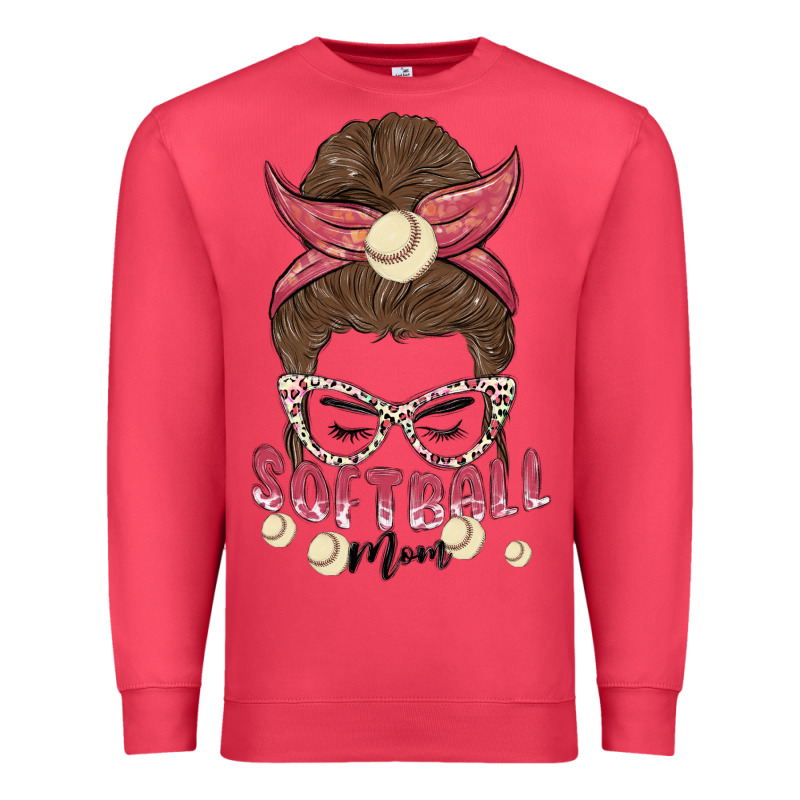 Softball Mom Premium Sweatshirt by MaliasSmallBusiness | Teevron