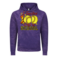 Cloud Purple i tackled 100days of school softball Vintage Hoodie - texasbilliewilder