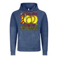 Vintage Denim i tackled 100days of school softball Vintage Hoodie - texasbilliewilder