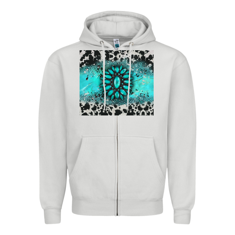 Gemstone Cowhide Zipper Hoodie by AdoDesignShop | Teevron