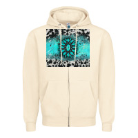 Sandshell gemstone cowhide Zipper Hoodie - AdoDesignShop