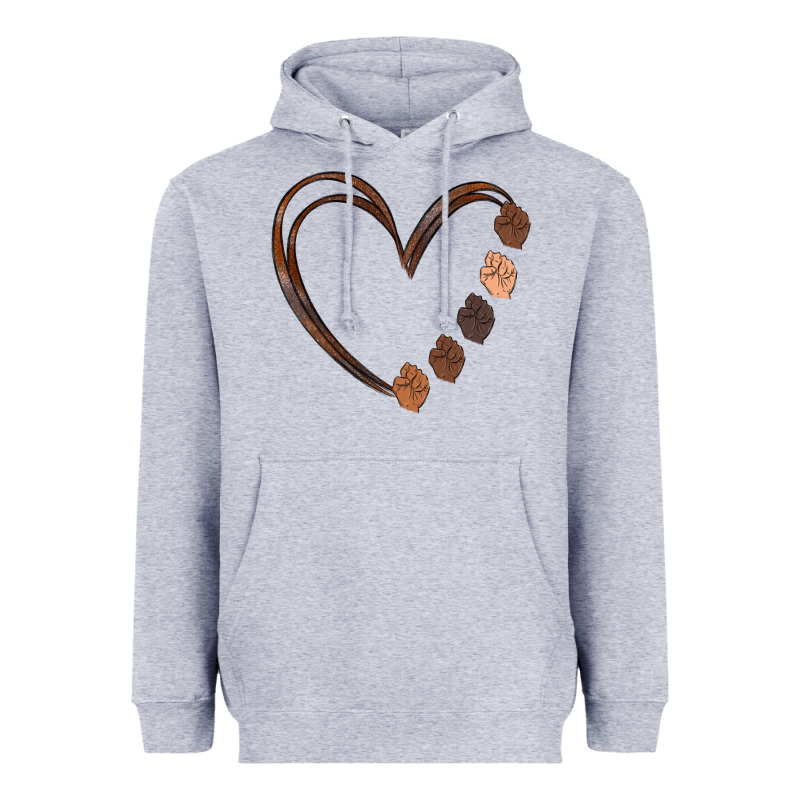 Black History Melanin Heavyweight Hoodie by MaliasSmallBusiness | Teevron