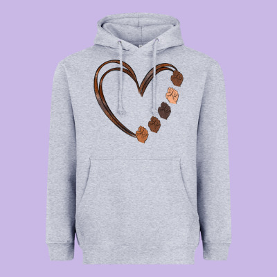 Black History Melanin Heavyweight Hoodie Designed By Maliassmallbusiness