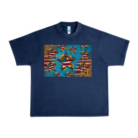 Navy 4th of july stars skinny metal can holder Urban Heavy Tee - HRA Design Shop
