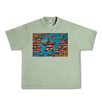 Oil Green 4th of july stars skinny metal can holder Urban Heavy Tee - HRA Design Shop