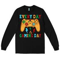 Black every day is gaming day Long Sleeve Tee - JahusDesignShop