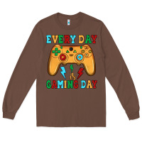 Chestnut every day is gaming day Long Sleeve Tee - JahusDesignShop