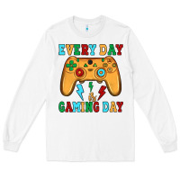 White every day is gaming day Long Sleeve Tee - JahusDesignShop