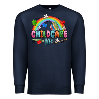 Navy childcare life Premium Sweatshirt - MaliasSmallBusiness