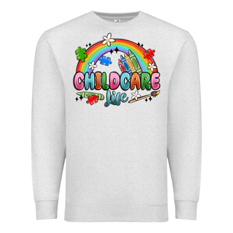 Childcare Life Premium Sweatshirt by MaliasSmallBusiness | Teevron