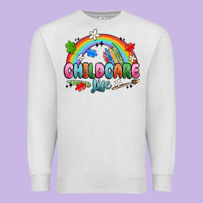 Childcare Life Premium Sweatshirt Designed By Maliassmallbusiness
