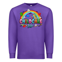 Purple childcare life Premium Sweatshirt - MaliasSmallBusiness