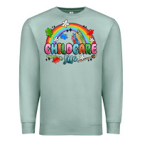 Seafoam childcare life Premium Sweatshirt - MaliasSmallBusiness