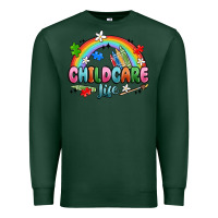 Sports Green childcare life Premium Sweatshirt - MaliasSmallBusiness