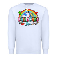 White childcare life Premium Sweatshirt - MaliasSmallBusiness