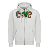 Western St. Patrick's Day Love Cow Zipper Hoodie | Teevron