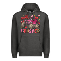 Charcoal Heather name monster truck heartbreaker Premium Hoodie - LillyAllenDesigns