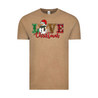 Vintage Coffee love christmas snowman Vintage Tee - BarkalooDesign