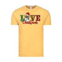 Vintage Mustard love christmas snowman Vintage Tee - BarkalooDesign