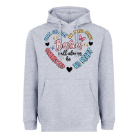 Heather Grey besties will always be Heavyweight Hoodie - MaliasSmallBusiness