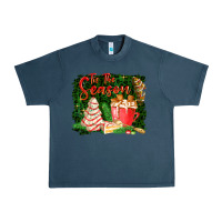 Midnight Navy tis the season Urban Heavy Tee - FaDigitalArtStudio