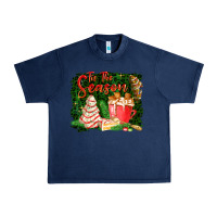 Navy tis the season Urban Heavy Tee - FaDigitalArtStudio
