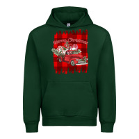 Forest Green Merry Christmas Y'all Truck Urban Hoodie - Bettercallsaul