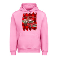 Fuchsia Pink Merry Christmas Y'all Truck Urban Hoodie - Bettercallsaul