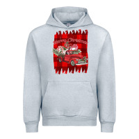 Heather Grey Merry Christmas Y'all Truck Urban Hoodie - Bettercallsaul