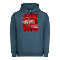 Pigment Midnight Navy Merry Christmas Y'all Truck Urban Hoodie - Bettercallsaul