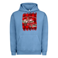 Pigment Pebble Blue Merry Christmas Y'all Truck Urban Hoodie - Bettercallsaul
