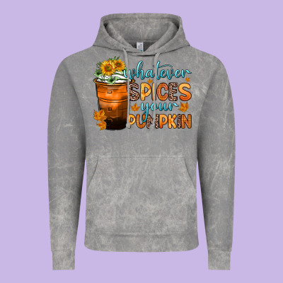 Whatever Spices Your Pumpkin Vintage Hoodie Designed By Zillion Design Studio