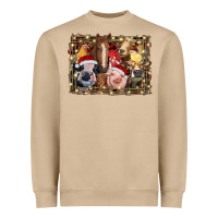 Mushroom christmas farm animals Heavyweight Sweatshirt - RanaPortraitStore