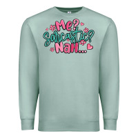 Seafoam me sarcastic nah... Premium Sweatshirt - MaliasSmallBusiness
