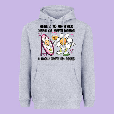 Here's To Another Year Of Pretending I Know What I Heavyweight Hoodie Designed By Maliassmallbusiness