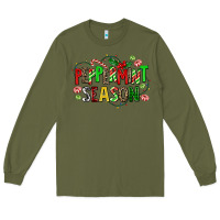 Army Green peppermint season Long Sleeve Tee - AdoDesignShop