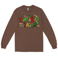 Chestnut peppermint season Long Sleeve Tee - AdoDesignShop