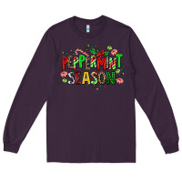 Plum peppermint season Long Sleeve Tee - AdoDesignShop