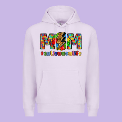 Empowering Autism Mom Life Premium Hoodie Designed By Lillyallendesigns