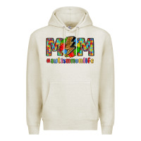 Oatmeal Heather empowering autism mom life Premium Hoodie - LillyAllenDesigns