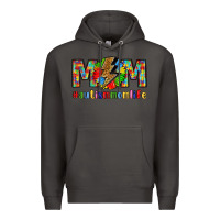 Smoke empowering autism mom life Premium Hoodie - LillyAllenDesigns