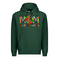 Sports Green empowering autism mom life Premium Hoodie - LillyAllenDesigns