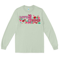 Matcha floral love and kiss Long Sleeve Tee - AdoDesignShop