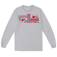 Floral Love And Kiss Long Sleeve Tee | Teevron