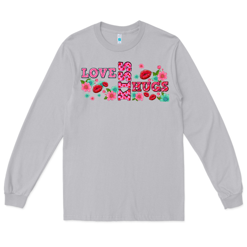 Floral Love And Kiss Long Sleeve Tee by AdoDesignShop | Teevron