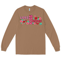 Toasted Coconut floral love and kiss Long Sleeve Tee - AdoDesignShop